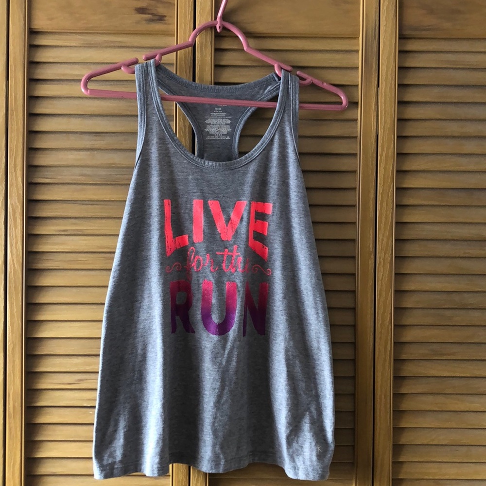Danskin Now athletic wear “live for the run” tank